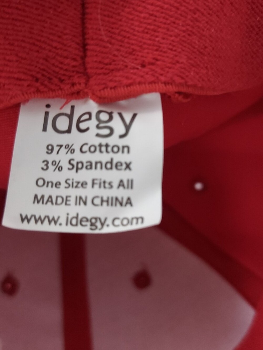 Red "Nationals" Script Baseball Cap - Picture 12 of 13